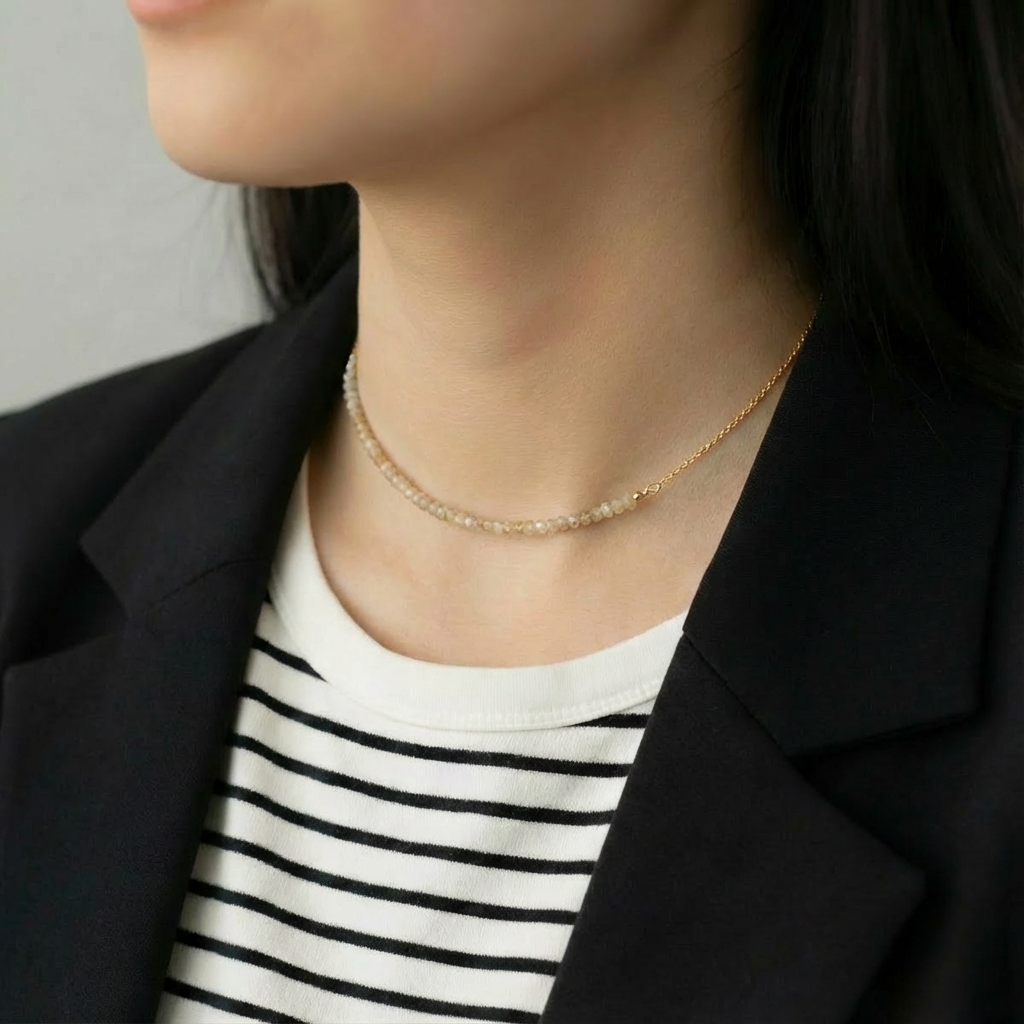 Collana pietre naturali "Pietra di Luna"