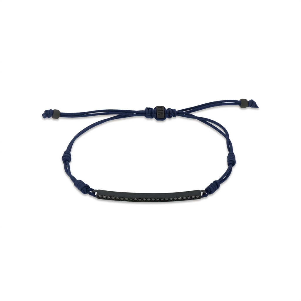 Cordino del bracciale in blu navy, con il resto della foto invariato