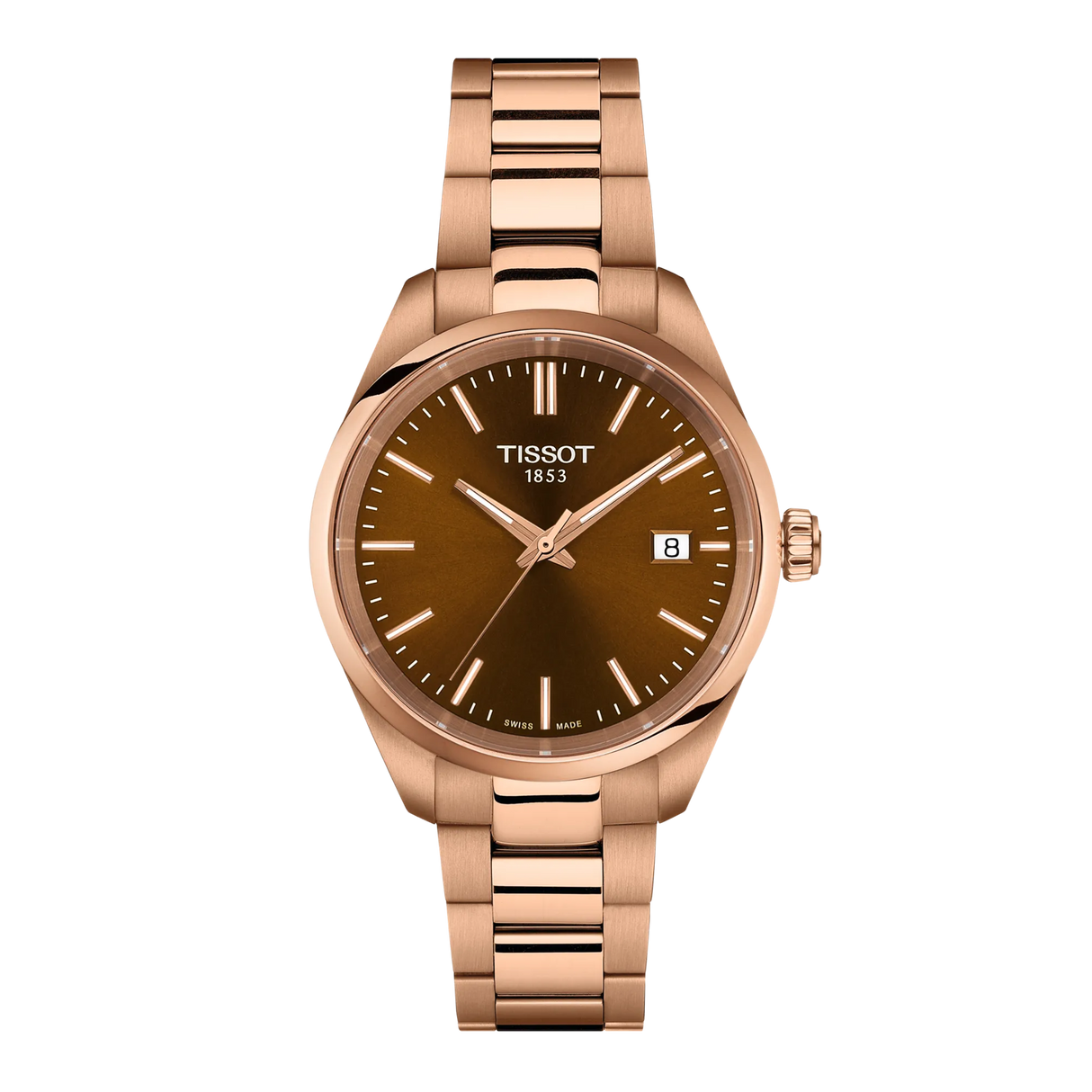 PR 100 Quarzo Acciaio Rosato Marrone 34mm