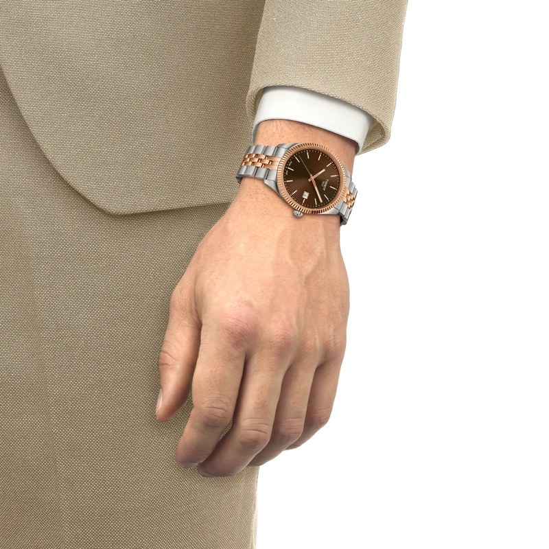 Ballade Marrone Acciaio e Oro Rosa 40mm