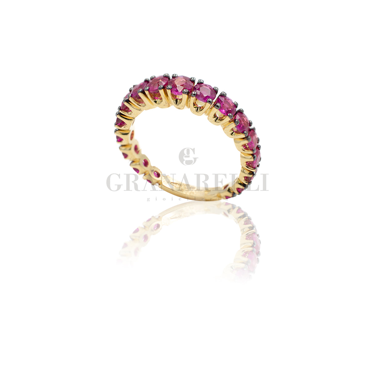 Fedine climb yellow gold and rubies