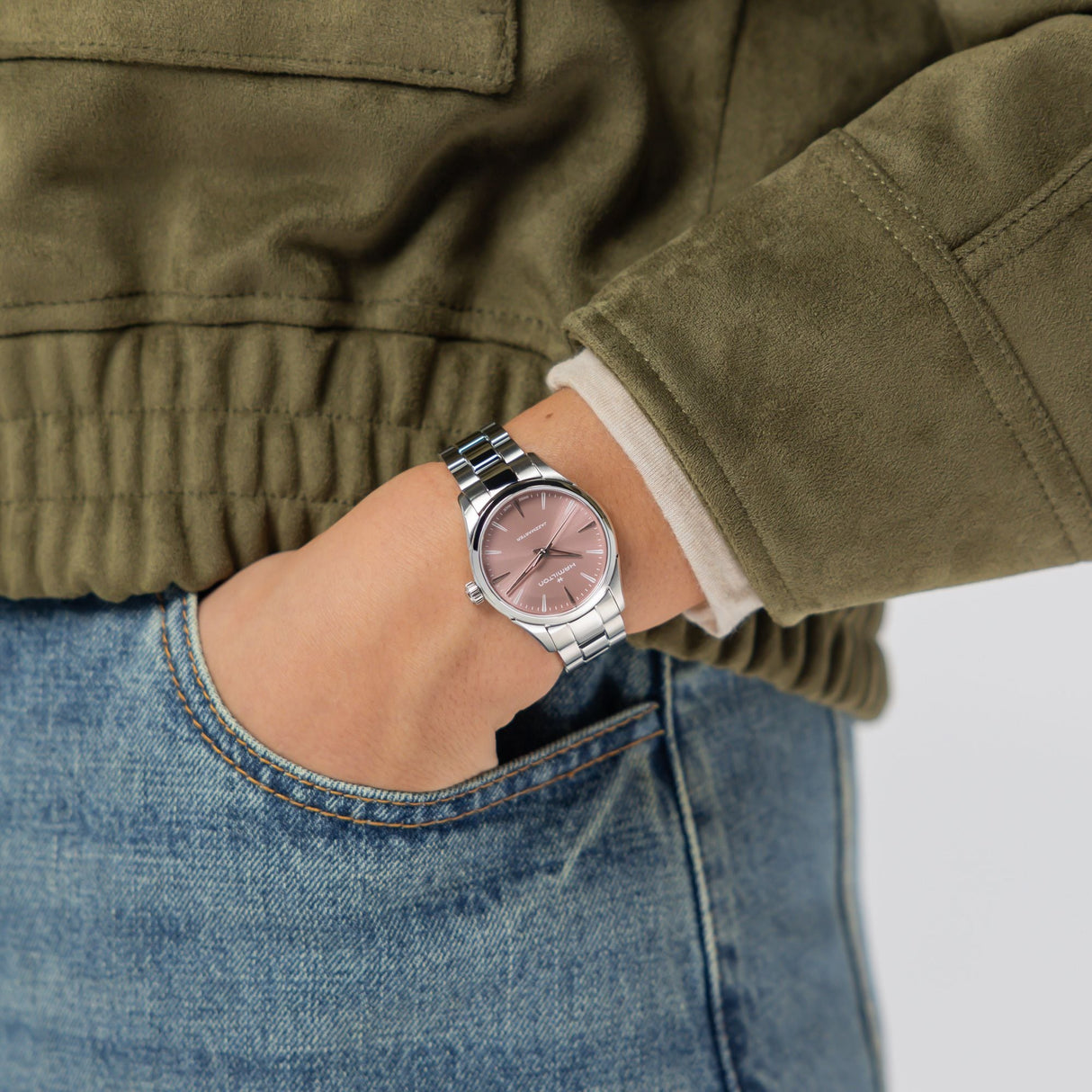 Jazzmaster Quarzo Acciaio Rosa 32mm