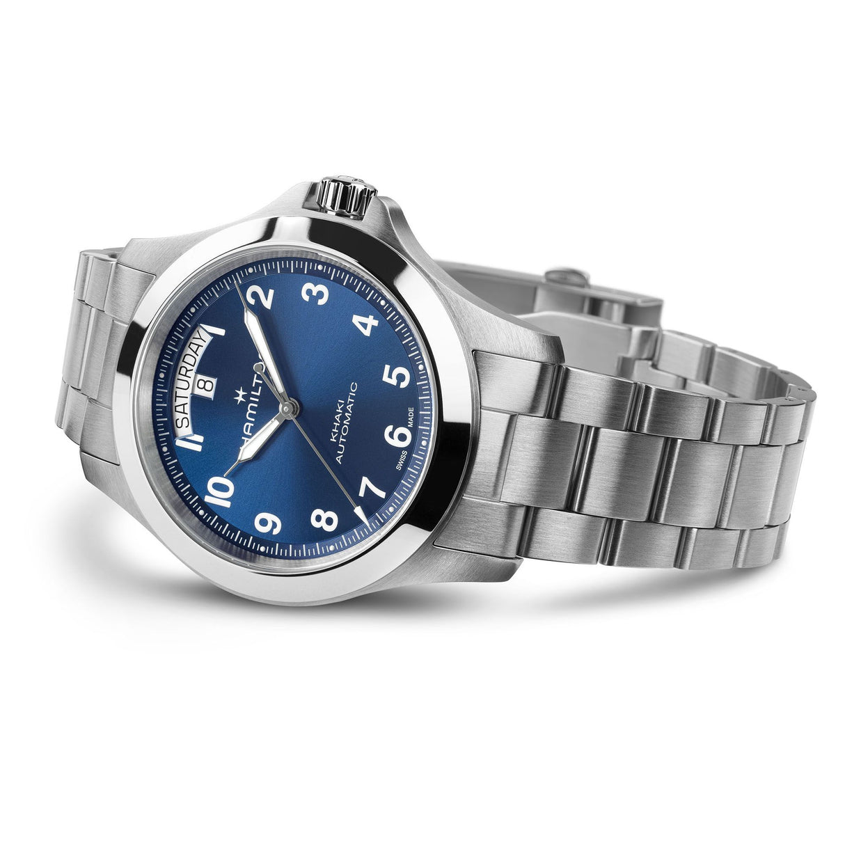 Khaki Field King Day-Date Blu Acciaio 40mm