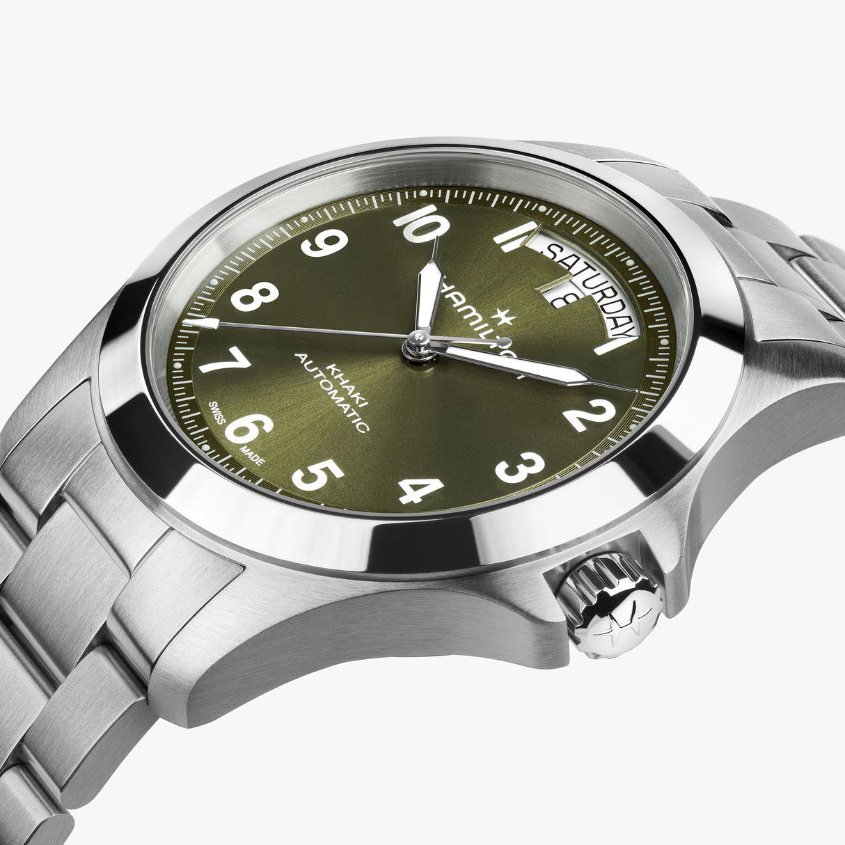 Khaki Field Kind Day-Date Verde Acciaio 40mm