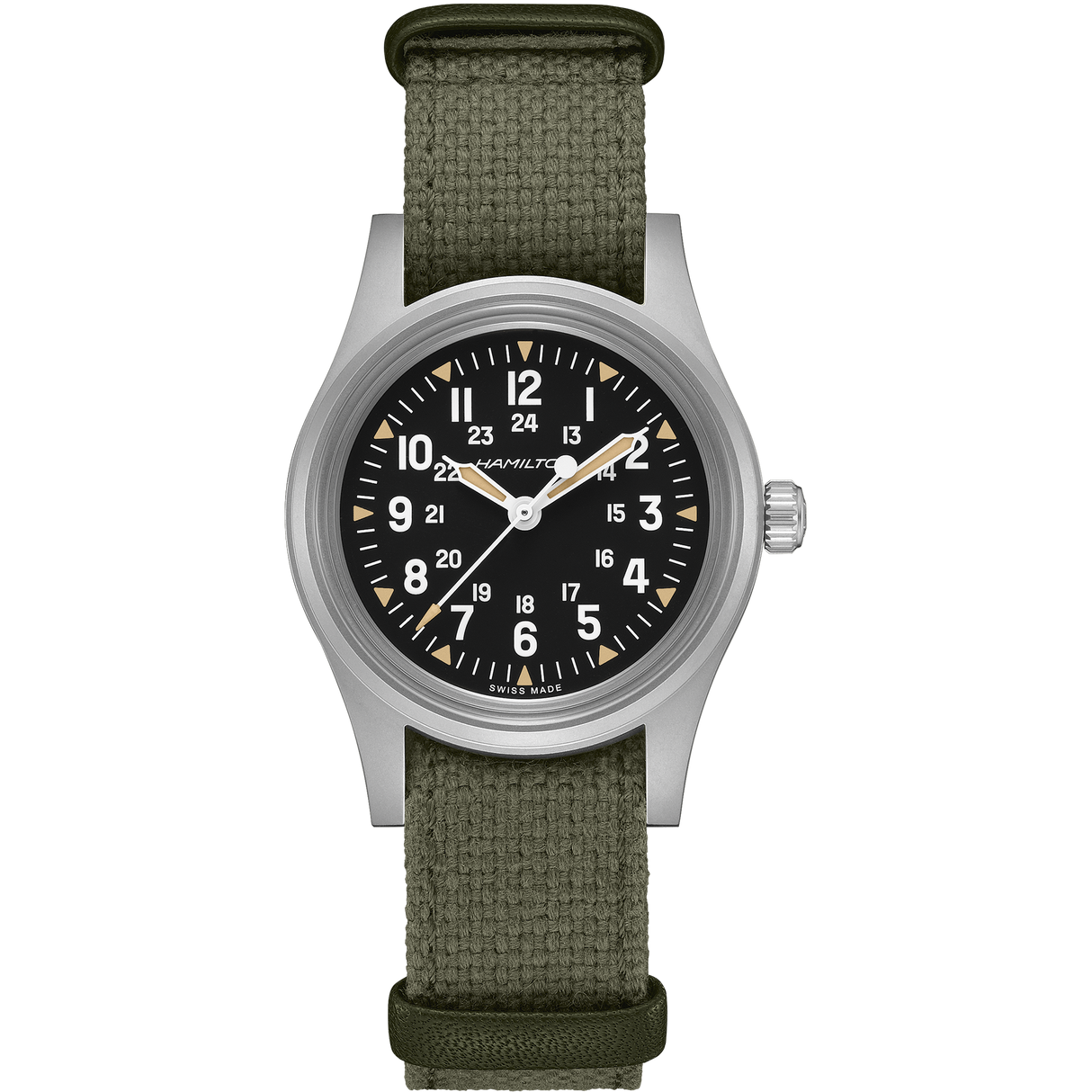 Khaki Field Mechanical Schwarz 36 mm