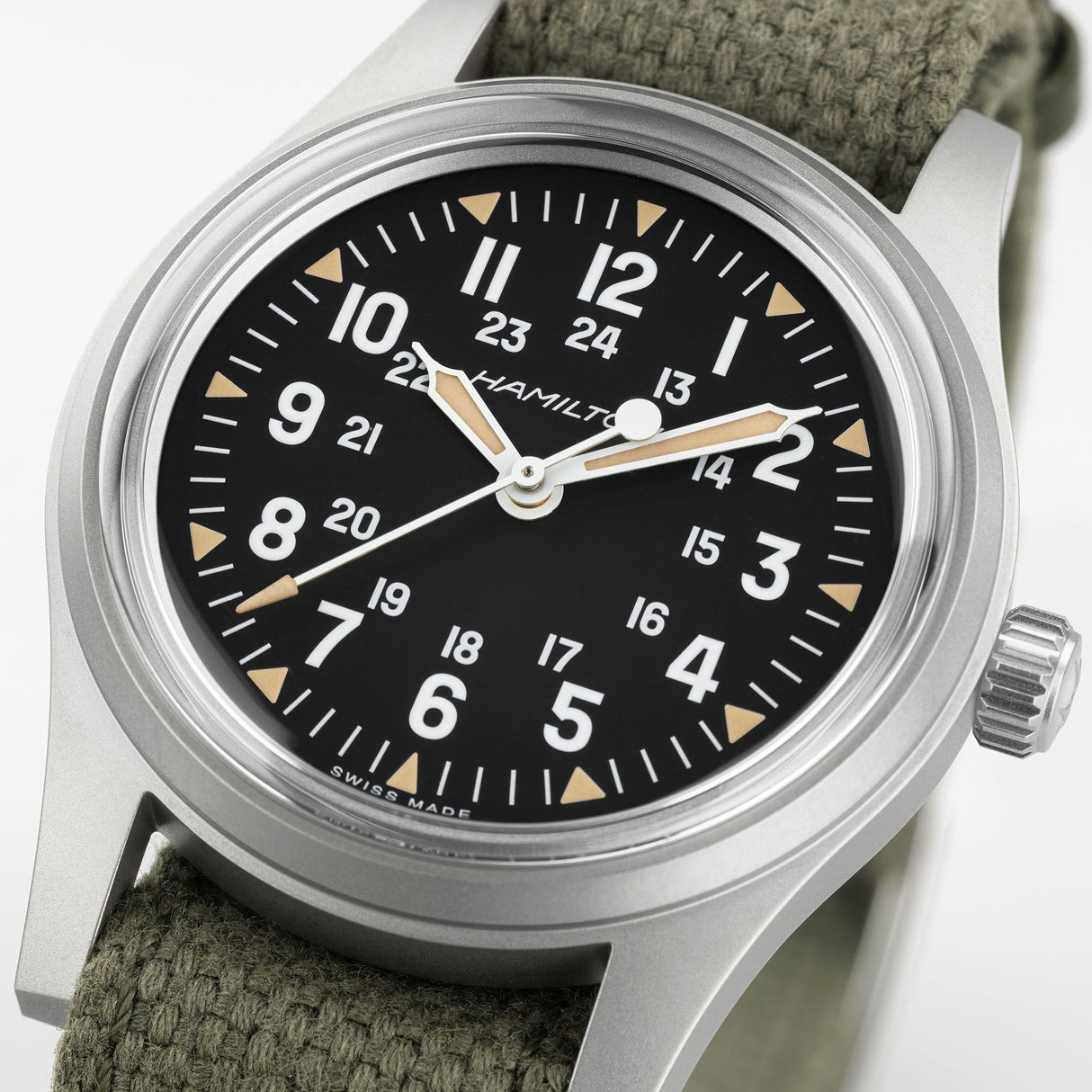 Khaki Field Mechanical Schwarz 36 mm
