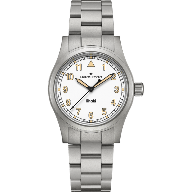Khaki Field Quarzo Giallo Acciaio 38mm-Orologi-HAMILTON-Gioielleria Granarelli