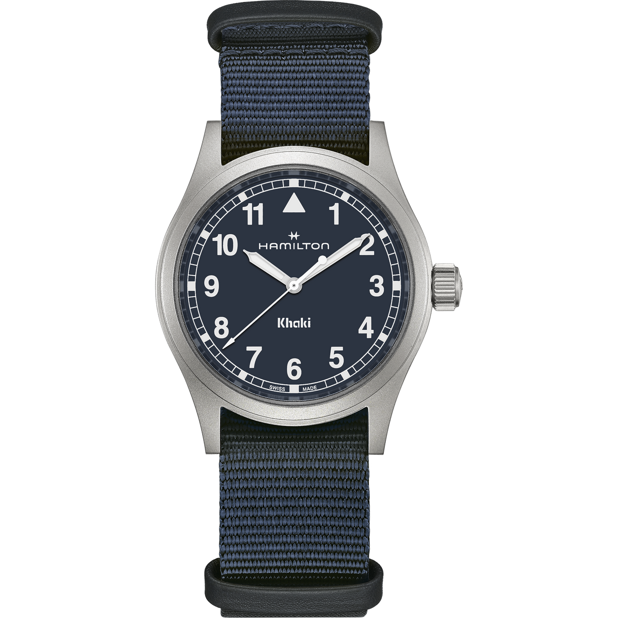 Khaki Field Quarzo 38mm Blu-Orologi-HAMILTON-Gioielleria Granarelli