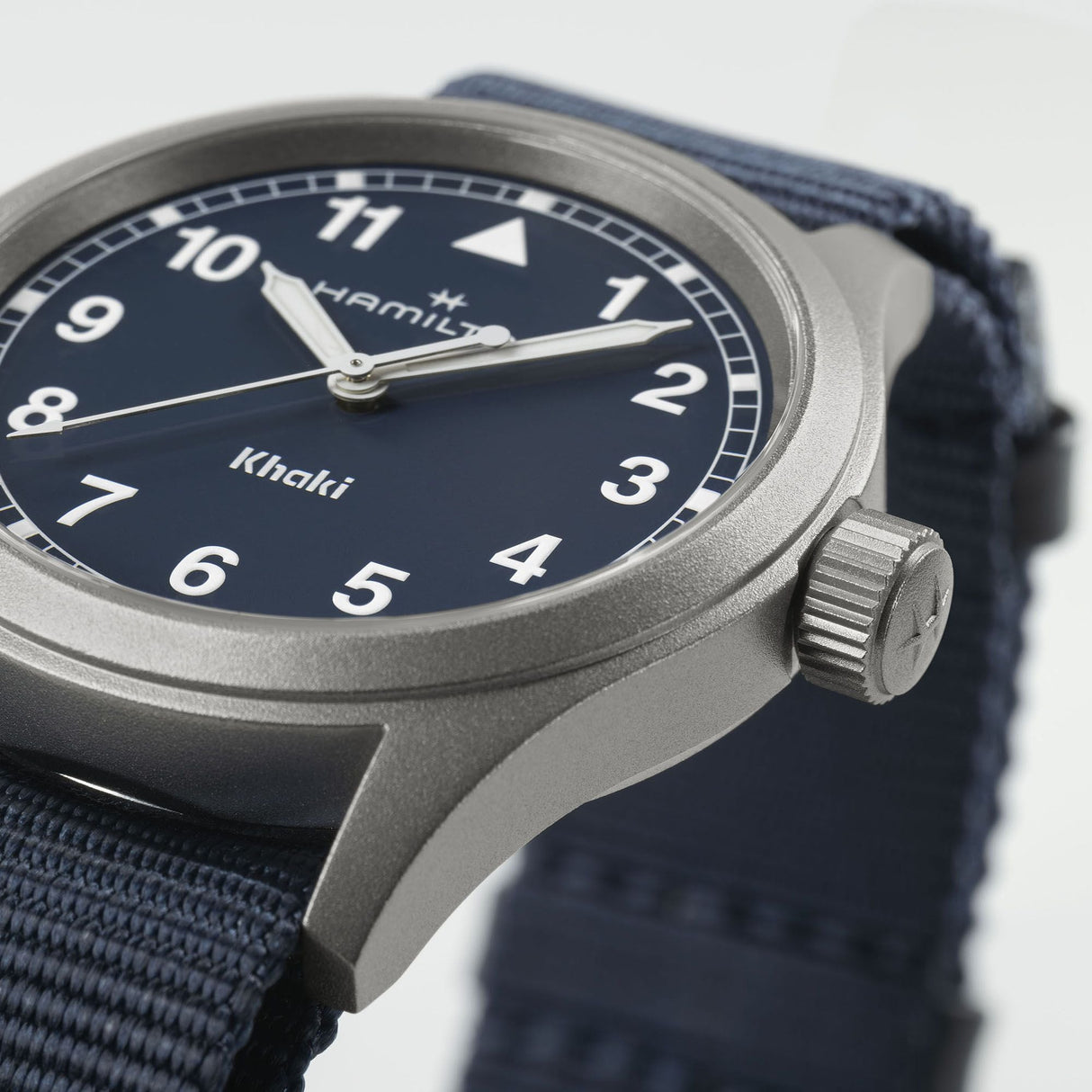 Khaki Field Quarzo 38mm Blu-Orologi-HAMILTON-Gioielleria Granarelli