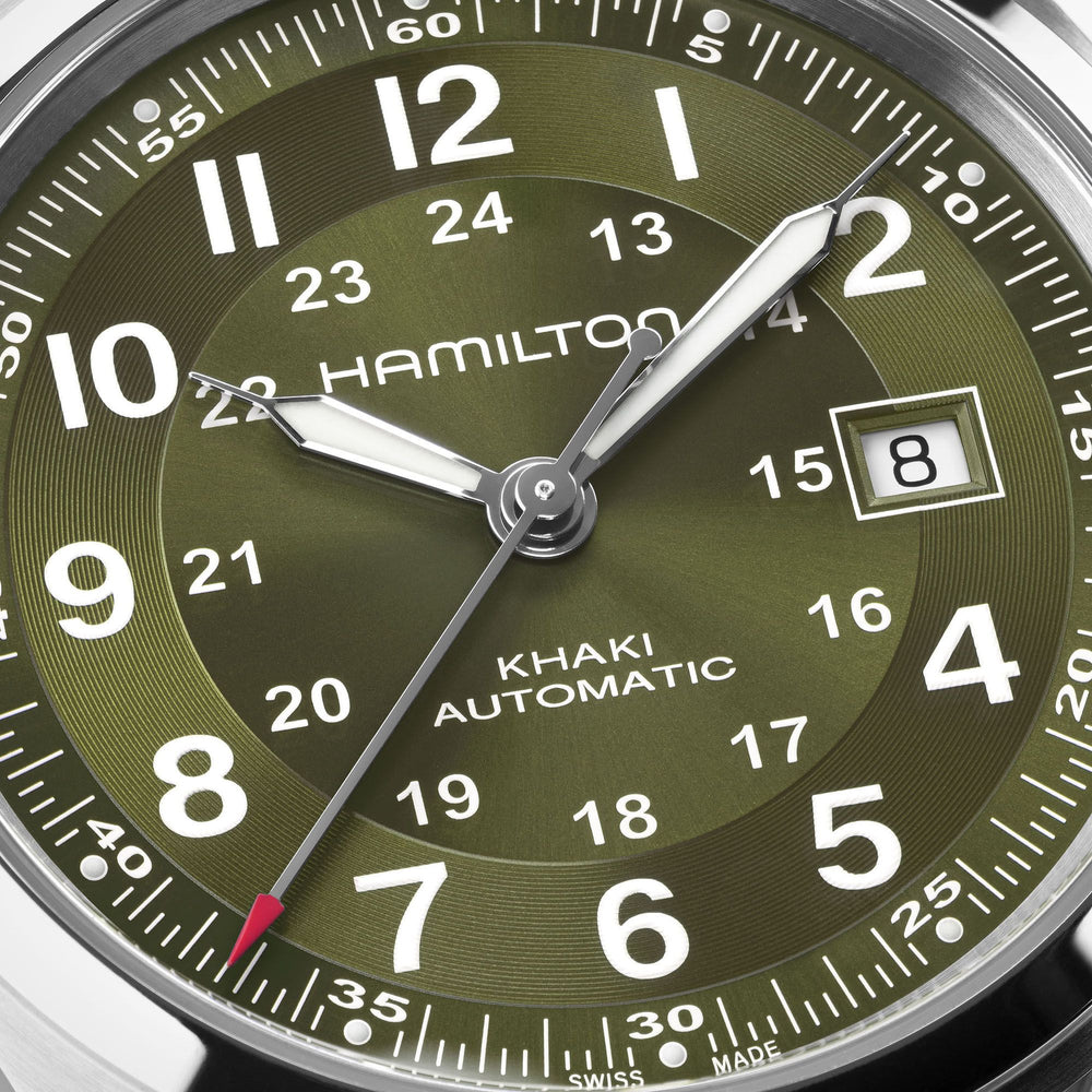 Khaki Field Automatico Verde Acciaio 42 mm