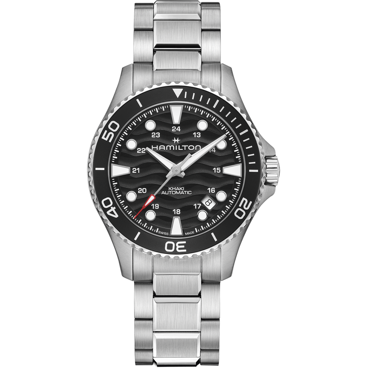 Khaki Navy Scuba Automatic Black Steel 40 mm