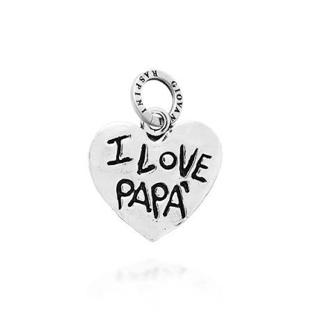 Charm Cuore "I Love Papà" Giovanni Raspini