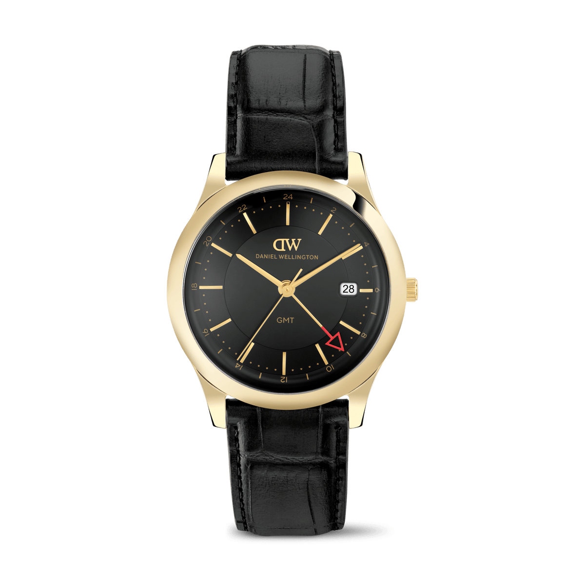 Pathfinder GMT Black-Croc Black Gold 39mm