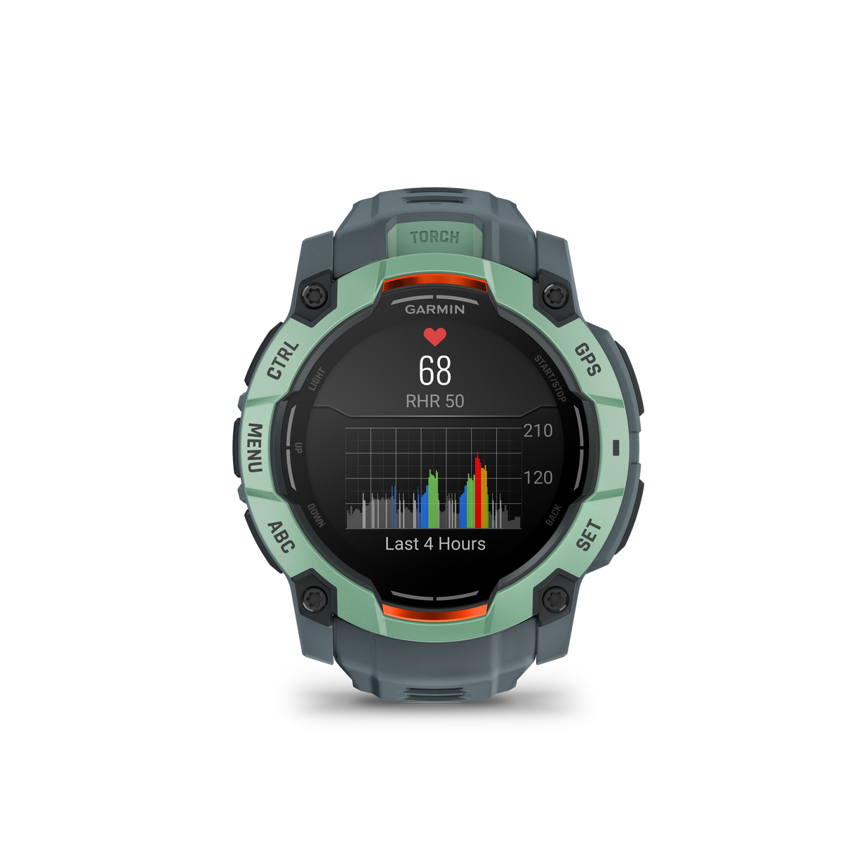 Instinct 3 – 50 mm, AMOLED, Neotropic con cinturinoTwilight