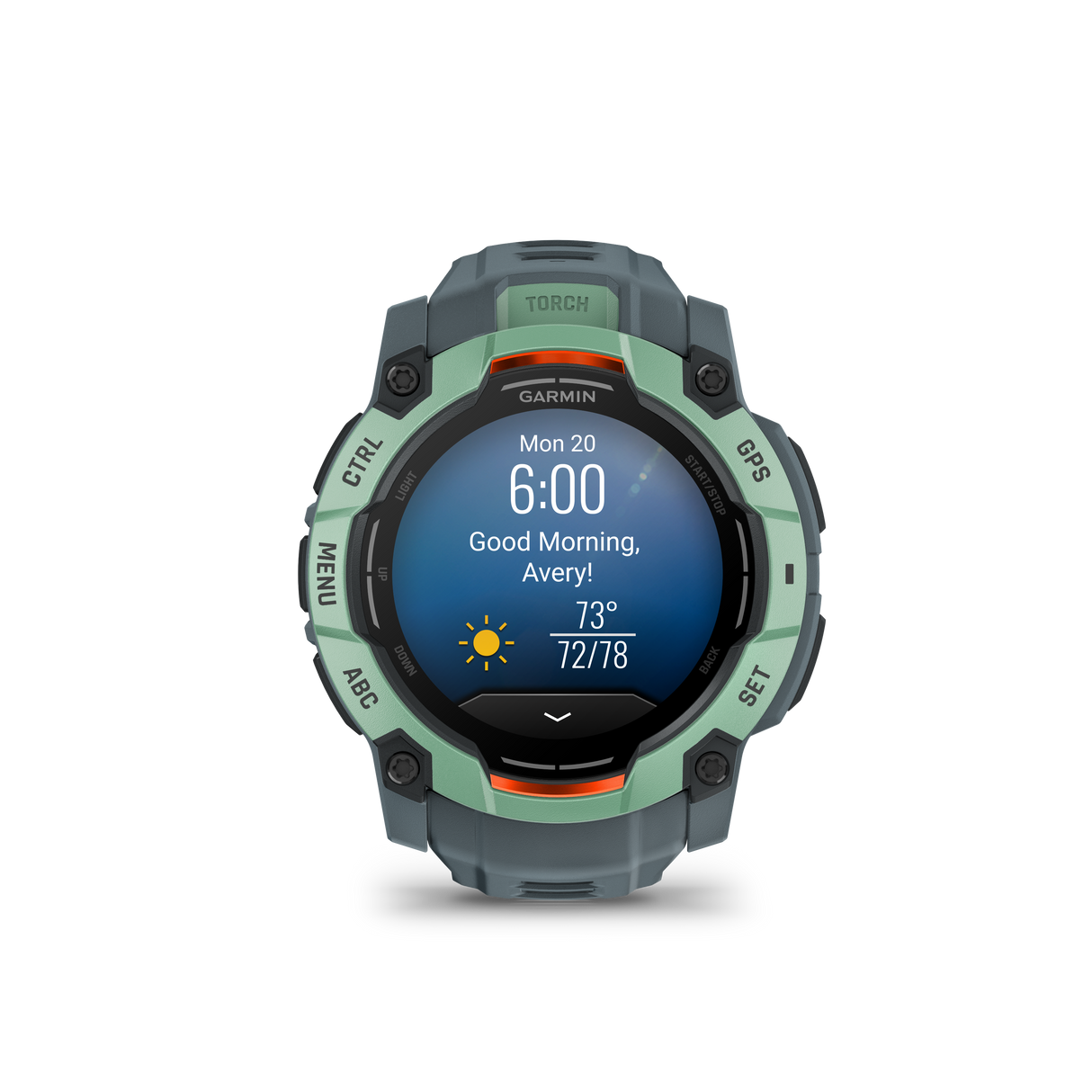 Instinct 3 – 50 mm, AMOLED, Neotropic con cinturinoTwilight