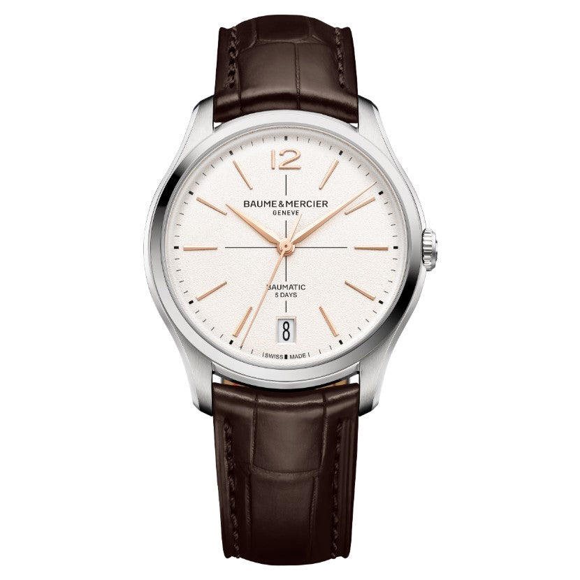 Clifton Automatico Pelle Bianco 10773
