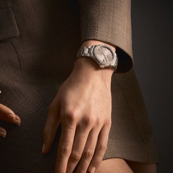 Riviera Donna Quarzo Acciaio Rosa con Diamanti 33mm