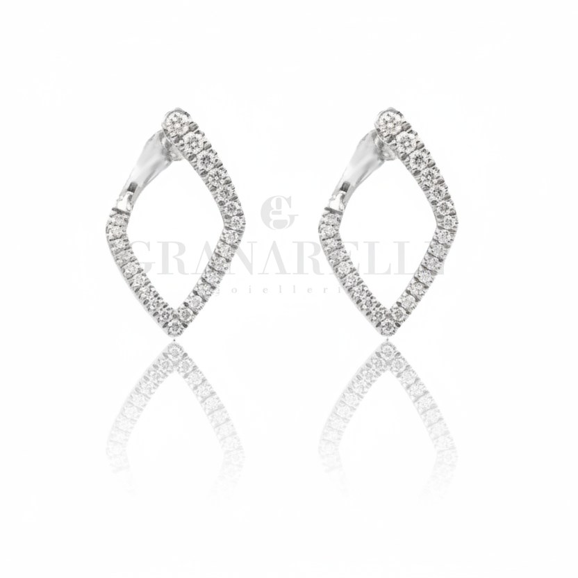 Orecchini di Diamanti In Oro Bianco