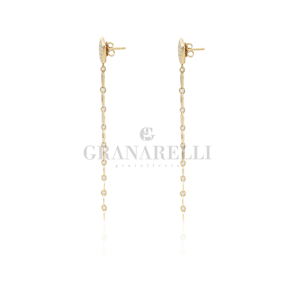 Orecchini con Diamanti e Oro Giallo