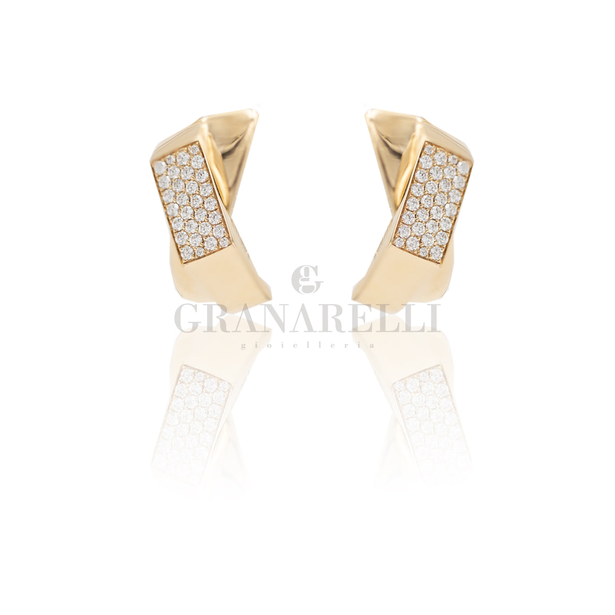 Boccole Fiore with rose gold diamonds