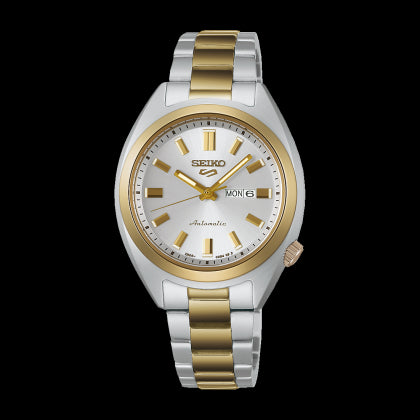 5 Sports Automatico Acciaio Giallo Oro e Argento 32mm