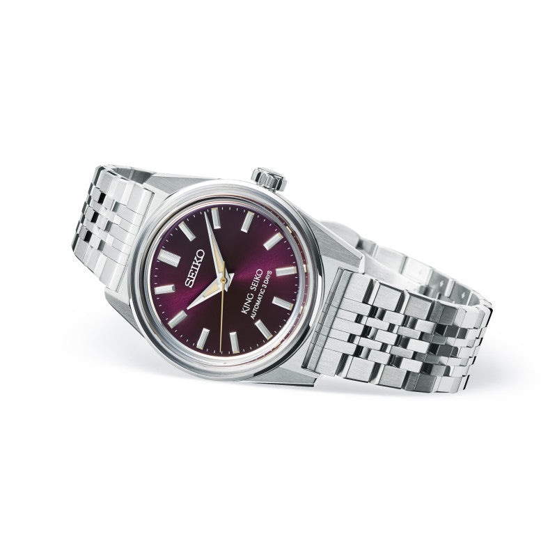 King Seiko Automatico 3 Days Acciaio Rosso 36mm