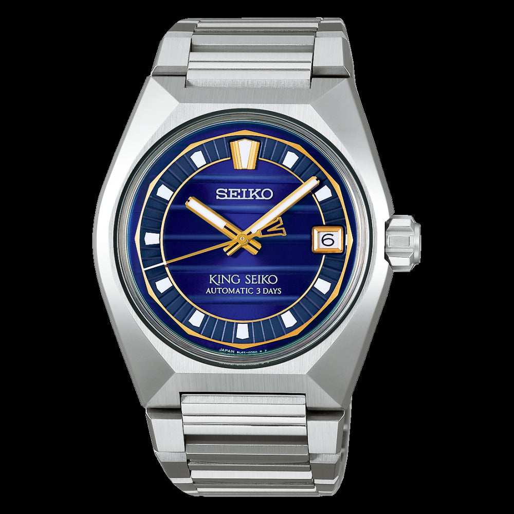 King Seiko VANAC Automatico Blu Acciaio