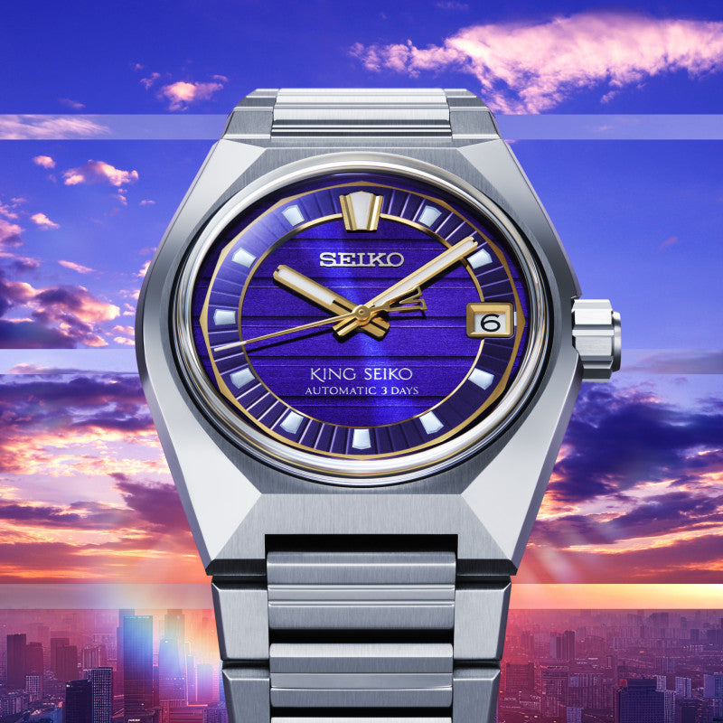King Seiko VANAC Automatico Blu Acciaio