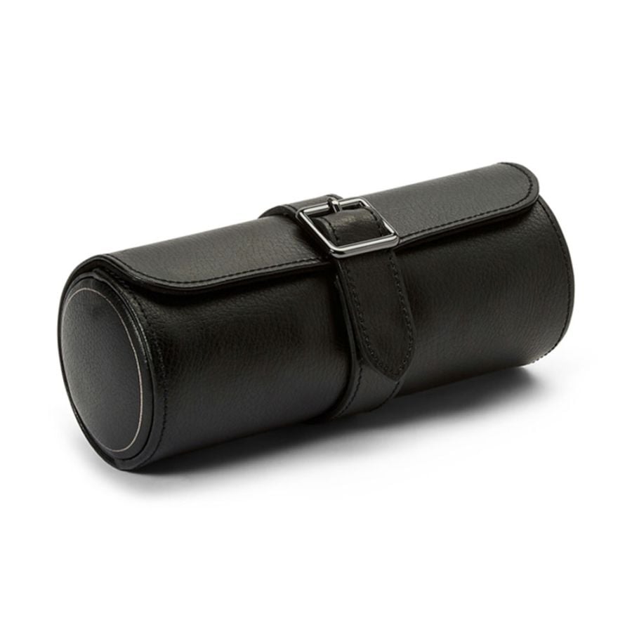 Rotolo Porta Orologi Triplo British Racing Nero
