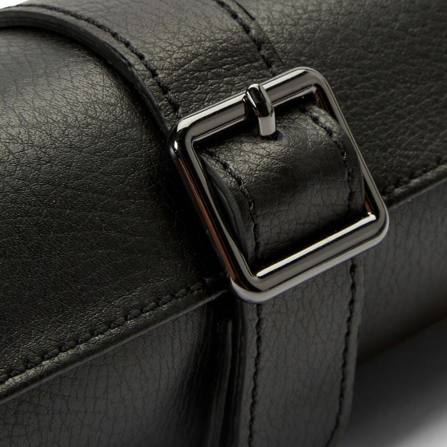 Rotolo Porta Orologi Triplo British Racing Nero