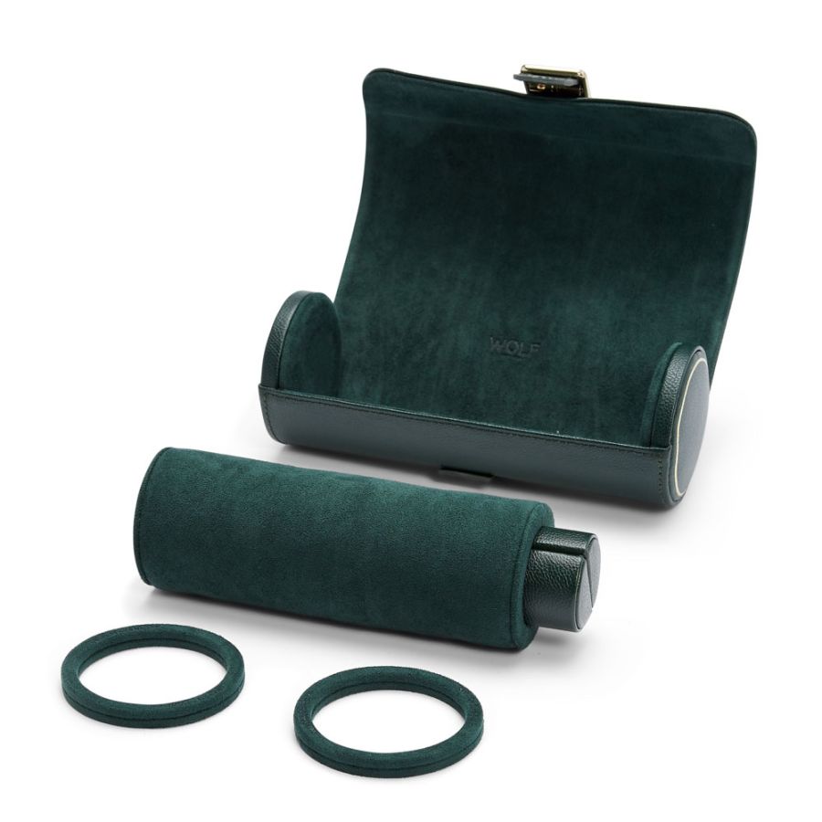 Rotolo Porta Orologi Triplo British Racing Verde
