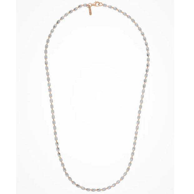 Collana in Argento e Oro Rosa Rice