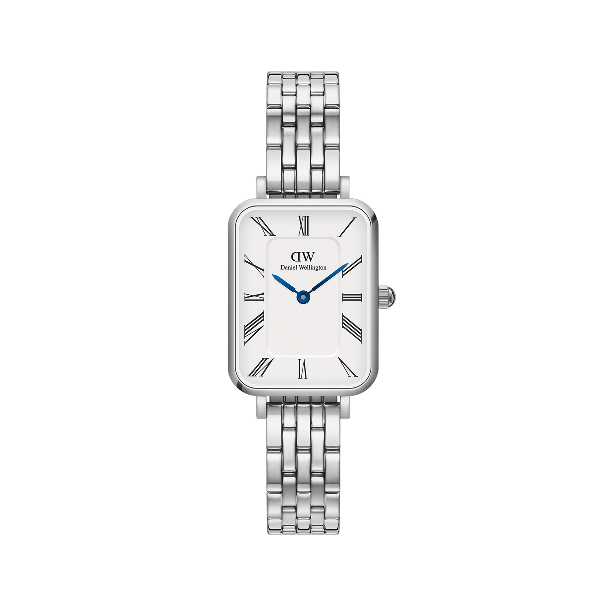 Quadro Roman Numerals 5-Link Silver