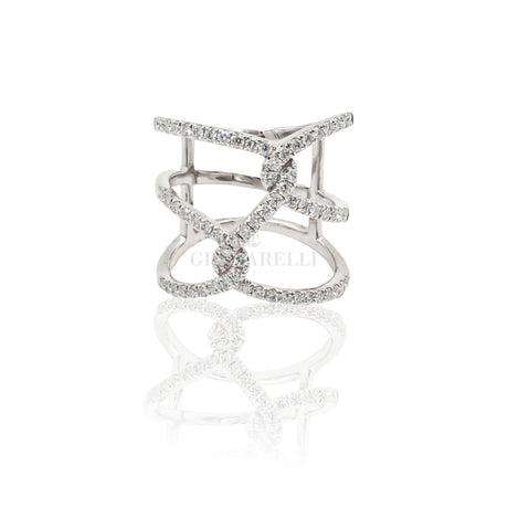 Anello Nodi Diamanti Bianchi Oro Bianco-Anelli-CRIVELLI-14-Gioielleria Granarelli