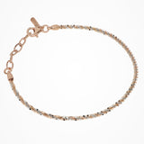 Bracciale in Argento e Oro Rosa Rock Twist