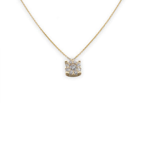 Girocollo Punto Luce Illusione Diamanti Oro Giallo 0.52 kt-Girocolli-GRANARELLI-Gioielleria Granarelli