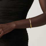 Bracciale Bangle Rock Piccolo in Argento Dorato