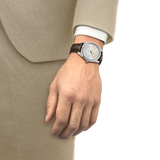 Visodate Automatico Argento Pelle 39mm