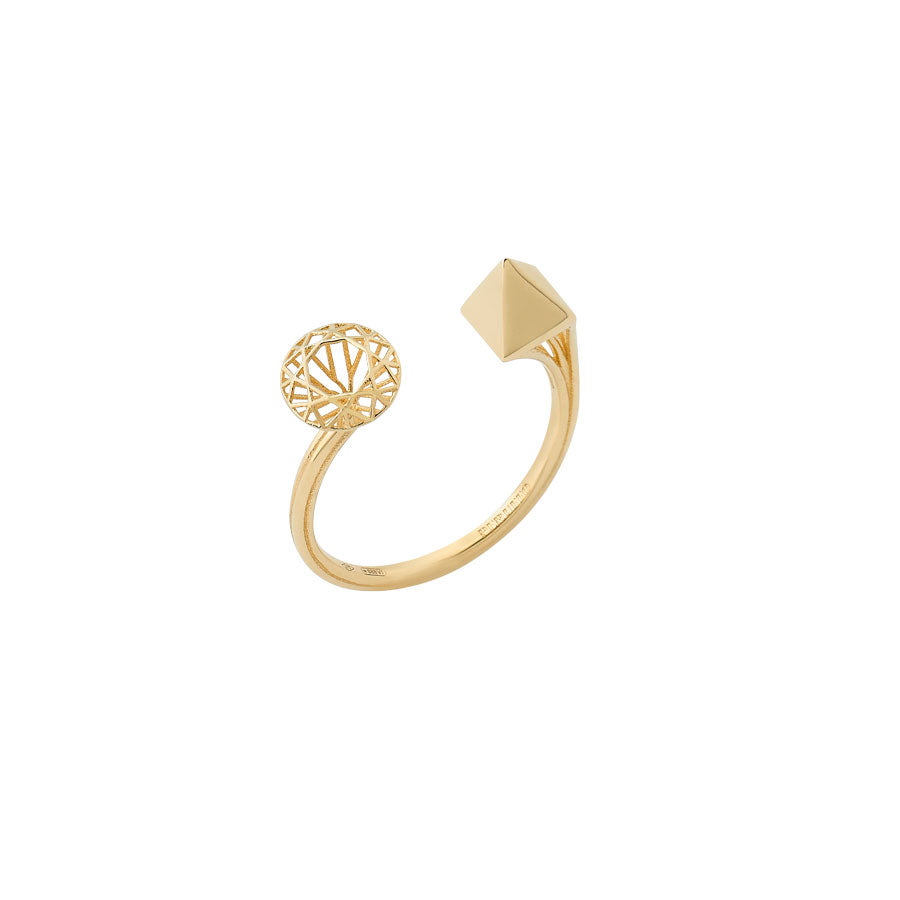 Anello aperto sagomato taglio Diamante