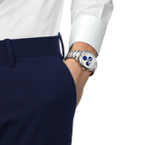 PR 100 40mm Quarzo Cronografo Acciaio Bianco