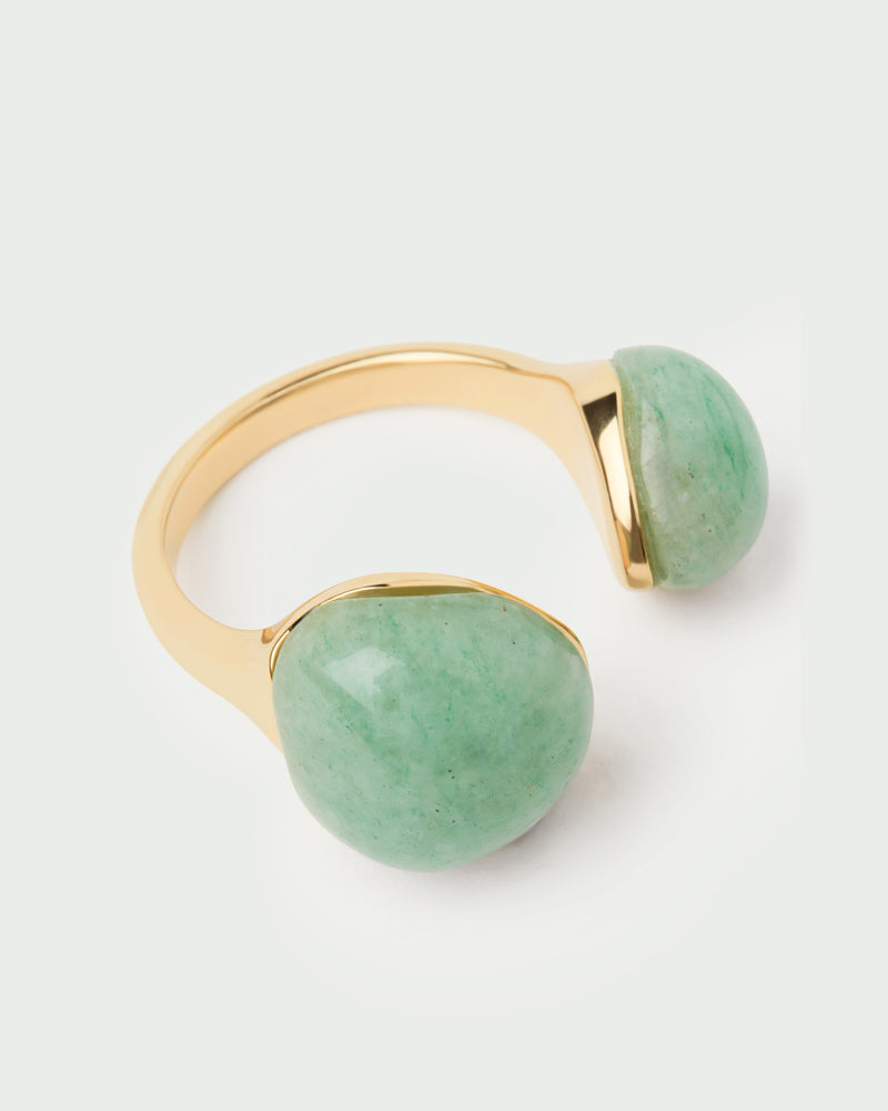 Anello Avventurina verde Gravity