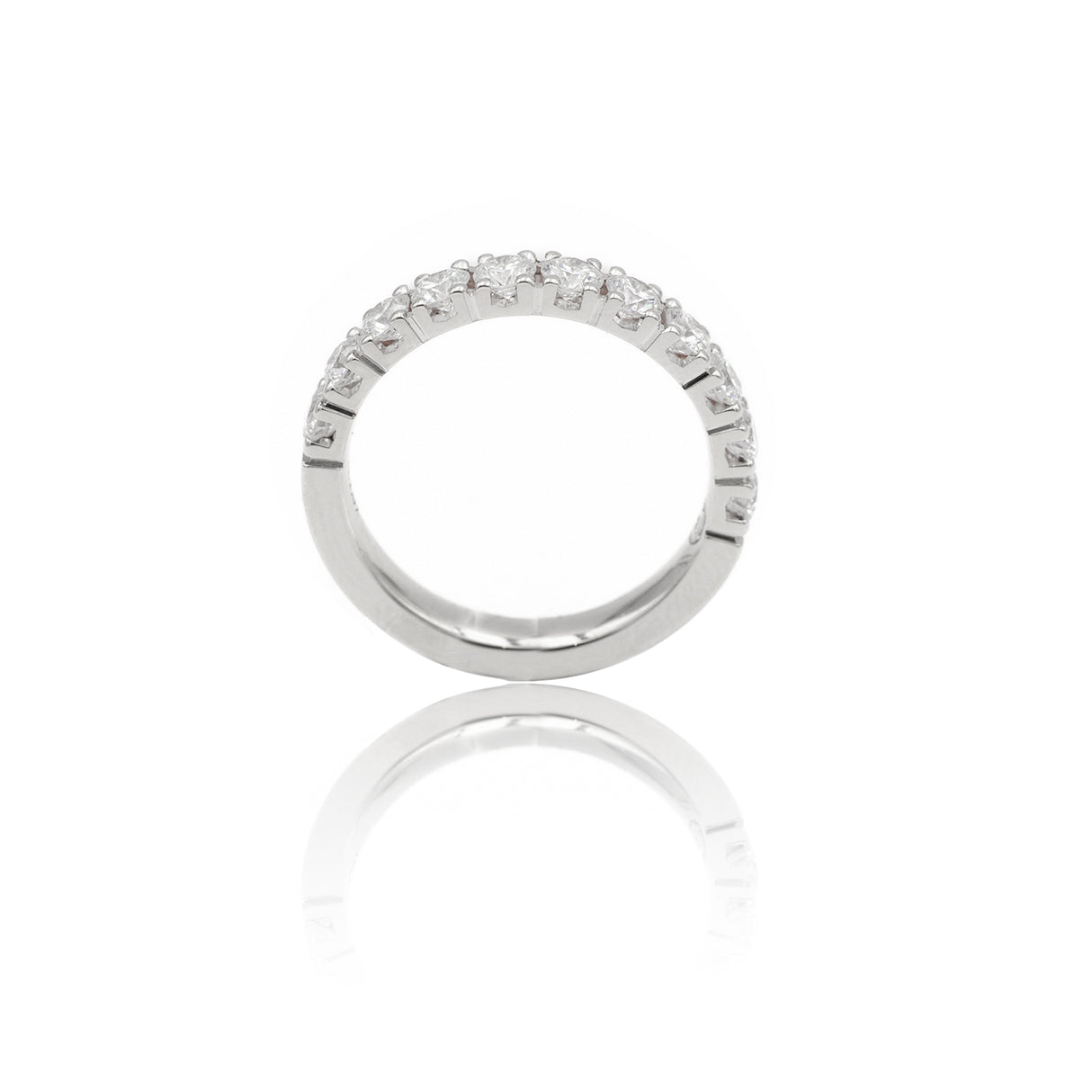 Anello Fedina Half Eternity Diamanti 1.07kt-Anelli-GRANARELLI-Gioielleria Granarelli