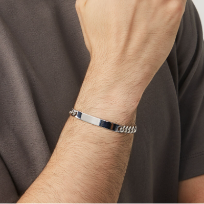 Bracciale Grumetta Piastrina