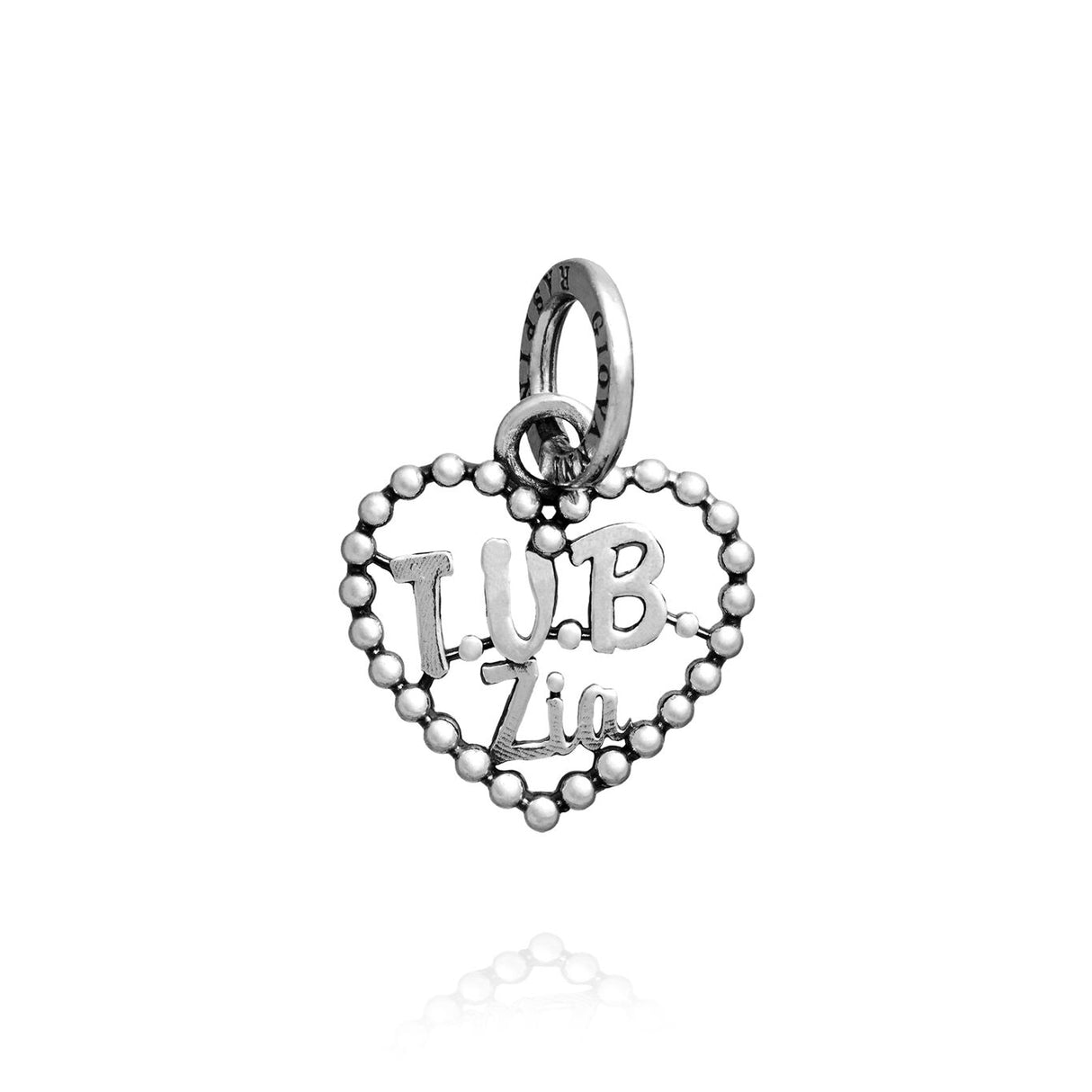Charm cuore "tvb zia"