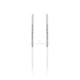 Orecchini Cerchi con Diamanti 2,28ct Oro Bianco