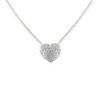 Girocollo Cuore Pavè di Diamanti in Oro Bianco-Girocolli-CRIVELLI-Gioielleria Granarelli