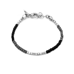 Bracciale Dadini Grey in Argento ed Ematite-Bracciali-RASPINI-Gioielleria Granarelli