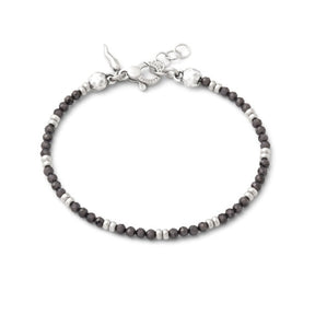Bracciale Beat Spinello Nero in Argento-Bracciali-RASPINI-Gioielleria Granarelli