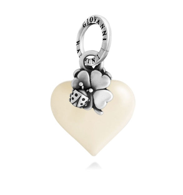 Charm Cuore Avorio Lucky