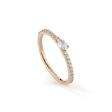 Anillo de anillo de rosa y diamante